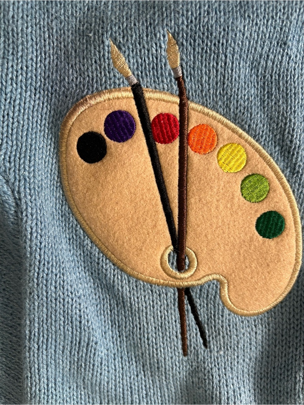 90’S VINTAGE THE QUACKER FACTORY 2X Novelty Teacher Knit Cardigan SCHOOL THEME - Picture 9 of 15
